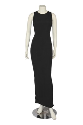 Lot 294 - A Gianni Versace black rayon cut-out evening gown, Spring-Summer 1994
