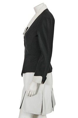 Lot 412 - A Thierry Mugler black and white gabardine suit, circa 1990