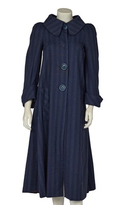 Lot 543 - A Biba striped wool swing coat, circa 1973