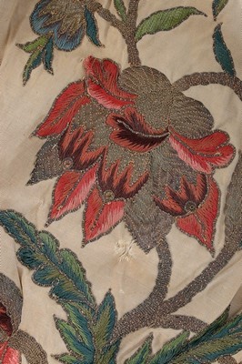 Lot 108 - A fine embroidered decorative apron panel,...