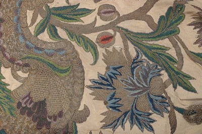 Lot 108 - A fine embroidered decorative apron panel,...