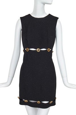 Lot 277 - A Gianni Versace wool-blend mini dress, 'Techno Woman' collection, Autumn-Winter 1994-95