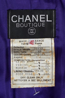 Lot 44 - A Chanel by Karl Lagerfeld tweed and denim suit, 'Nouveau Rapper (Hip Hop)' collection, Autumn-Winter 1991-92