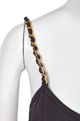 Lot 32 - A Chanel by Karl Lagerfeld black nylon swimsuit/body, Spring-Summer 1990