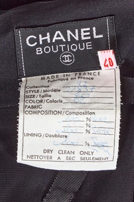 Lot 32 - A Chanel by Karl Lagerfeld black nylon swimsuit/body, Spring-Summer 1990