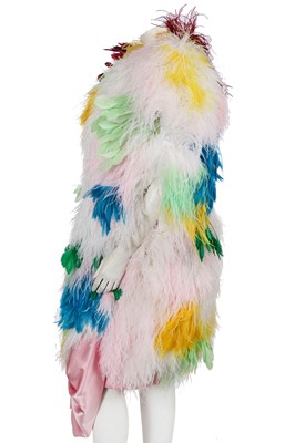 Lot 93 - A Michael Halpern multicoloured feather dress, Spring-Summer 2022