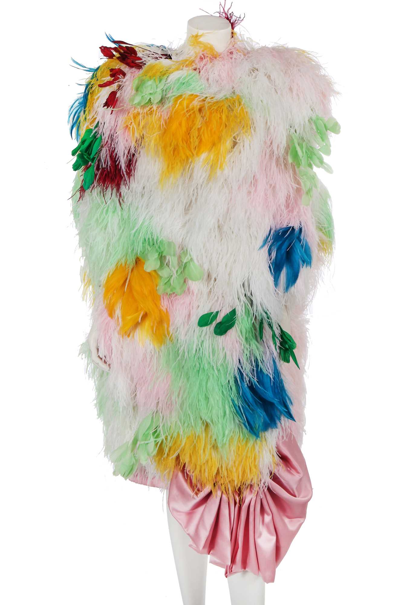 Lot 93 - A Michael Halpern multicoloured feather dress, Spring-Summer 2022
