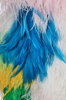 Lot 93 - A Michael Halpern multicoloured feather dress, Spring-Summer 2022