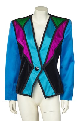 Lot 272 - An Yves Saint Laurent colour-block jacket, Autumn-Winter 1988-89