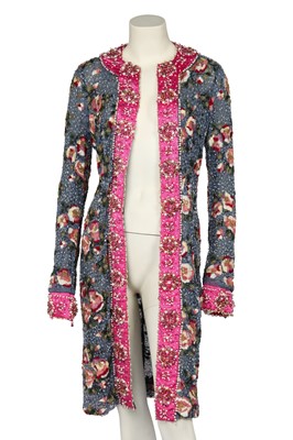 Lot 288 - A Dolce & Gabbana beaded and embroidered evening coat, Autumn-Winter 1999-2000