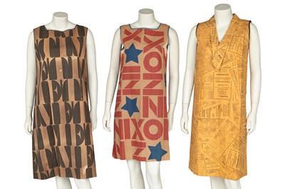 Lot 631 - Four paper dresses, American, circa 1968