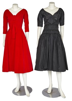 Lot 658 - Two Suzy Perette evening gowns, 1950s