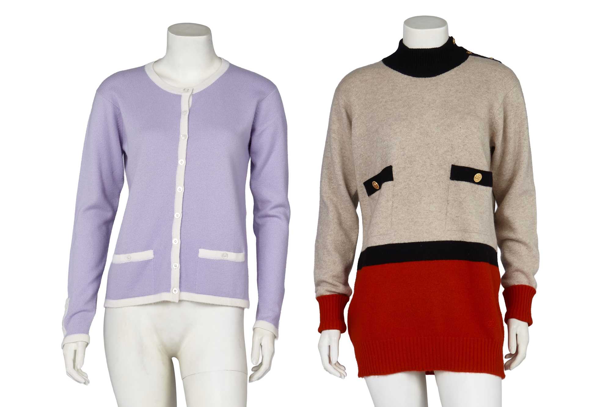 Lot 24 - Two Chanel by Karl Lagerfeld cashmere jumpers, 1990s