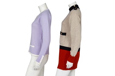Lot 24 - Two Chanel by Karl Lagerfeld cashmere jumpers, 1990s