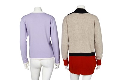 Lot 24 - Two Chanel by Karl Lagerfeld cashmere jumpers, 1990s