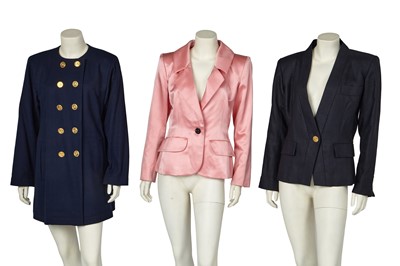 Lot 273 - A group of Yves Saint Laurent jackets, early 1990s