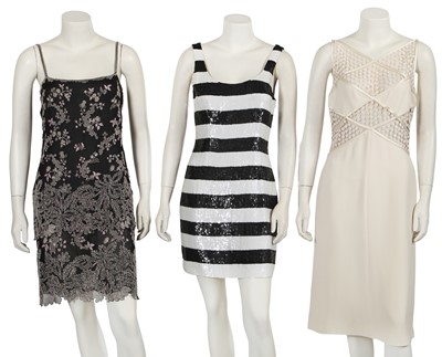 Lot 317 - Three Valentino and Ralph Lauren cocktail dresses, late 1990s-early 2000s