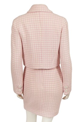 Lot 302 - A Gianni Versace haute couture pink tweed suit, circa 1994