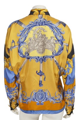 Lot 297 - A Gianni Versace baroque-print silk blouse, early 1990s