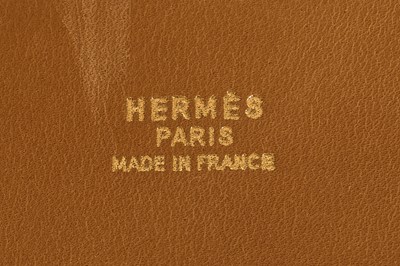 Lot 55 - An Hermès brown ostrich Collier de Chien 50 belt, 1988
