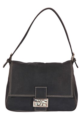 Lot 62 - A Fendi blue canvas Mama Baguette, 2000s