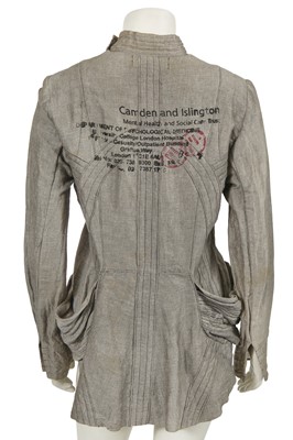 Lot 186 - A Robert Cary-Williams grey linen 'Mental Health' jacket, circa 2005
