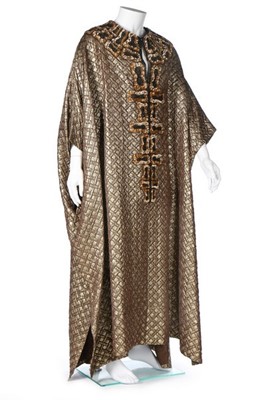 Lot 262 - A fine Mr Fish man's gold lam kaftan, late...
