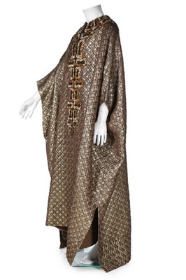 Lot 262 - A fine Mr Fish man's gold lam kaftan, late...