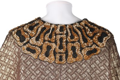 Lot 262 - A fine Mr Fish man's gold lam kaftan, late...