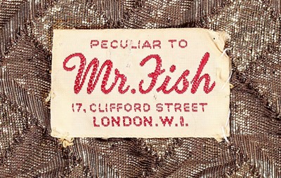 Lot 262 - A fine Mr Fish man's gold lam kaftan, late...
