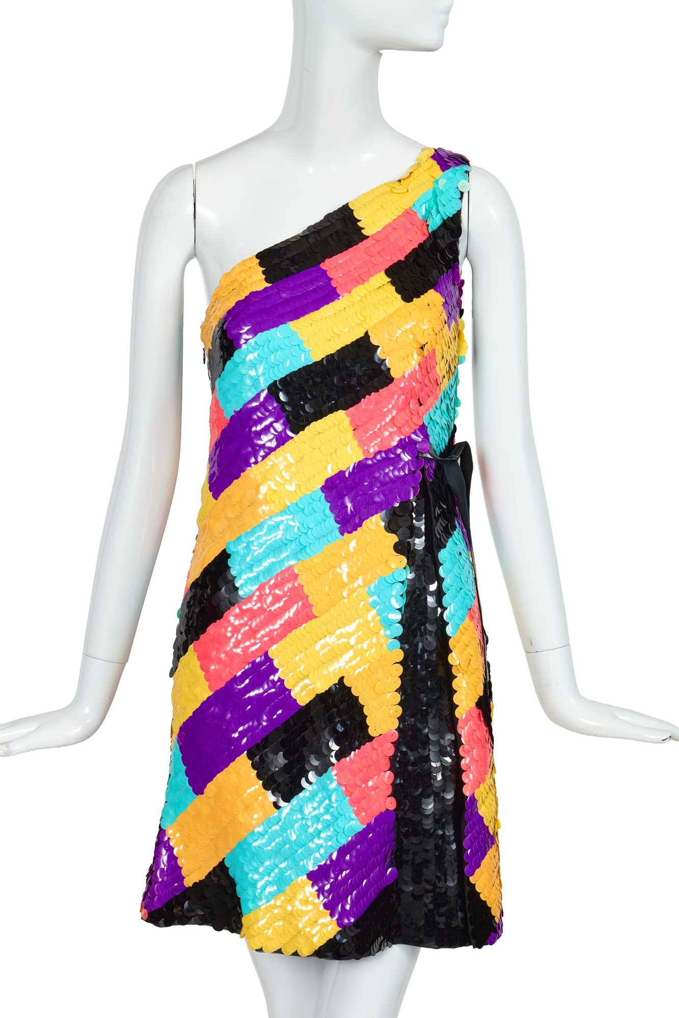 Lot 19 - A Chanel by Karl Lagerfeld multicoloured embellished dress, 'Coco Pop' collection, Autumn-Winter 2001-02