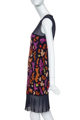 Lot 28 - A Chanel by Karl Lagerfeld embroidered wool cocktail dress, 'Why a Bridge?' collection, Autumn-Winter 1997-98
