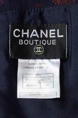 Lot 28 - A Chanel by Karl Lagerfeld embroidered wool cocktail dress, 'Why a Bridge?' collection, Autumn-Winter 1997-98