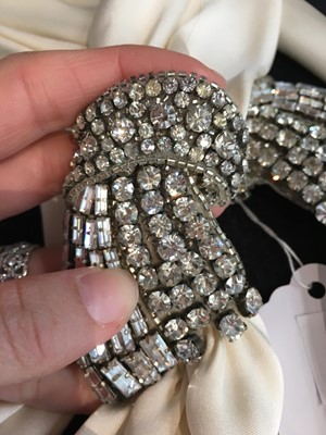 Lot 15 - A Chanel by Karl Lagerfeld embellished satin cocktail dress, 'Paris on Stage' collection, Autumn-Winter 2006-07