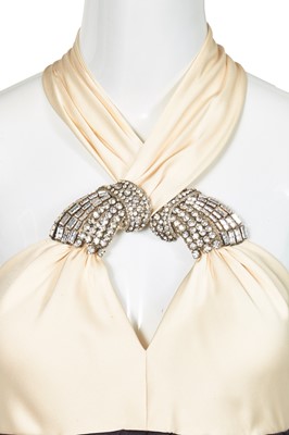 Lot 15 - A Chanel by Karl Lagerfeld embellished satin cocktail dress, 'Paris on Stage' collection, Autumn-Winter 2006-07