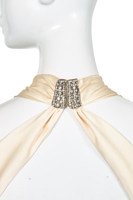 Lot 15 - A Chanel by Karl Lagerfeld embellished satin cocktail dress, 'Paris on Stage' collection, Autumn-Winter 2006-07