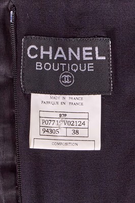 Lot 29 - A Chanel by Karl Lagerfeld black silk organza evening dress, Spring-Summer 1997