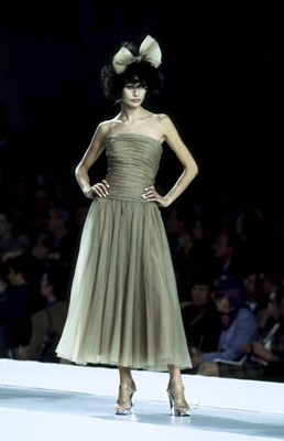 Lot 29 - A Chanel by Karl Lagerfeld black silk organza evening dress, Spring-Summer 1997