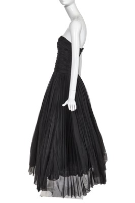 Lot 29 - A Chanel by Karl Lagerfeld black silk organza evening dress, Spring-Summer 1997
