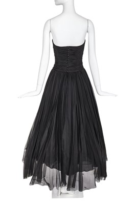 Lot 29 - A Chanel by Karl Lagerfeld black silk organza evening dress, Spring-Summer 1997