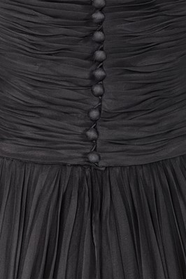 Lot 29 - A Chanel by Karl Lagerfeld black silk organza evening dress, Spring-Summer 1997