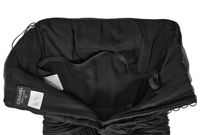 Lot 29 - A Chanel by Karl Lagerfeld black silk organza evening dress, Spring-Summer 1997