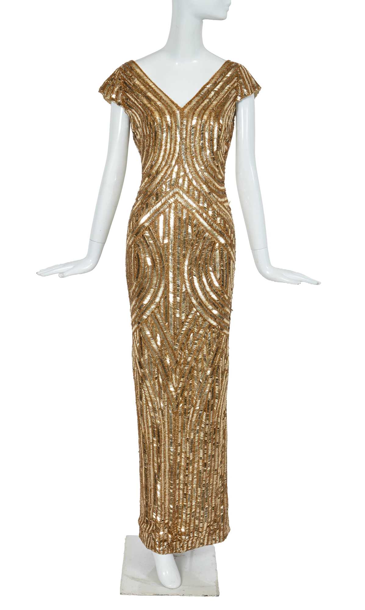 alexander mcqueen gold dress Lot 151 brooklyn