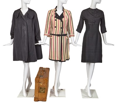 Lot 497 - A Mattli jacket, early 1950s and other clothing belonging to Lady Cécile Kemball Cook (1893-1980)