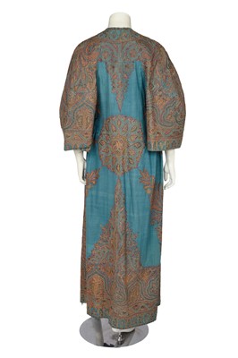 Lot 765A - A coat/visite formed from an 1860s embroidered kashmir shawl, circa 1910