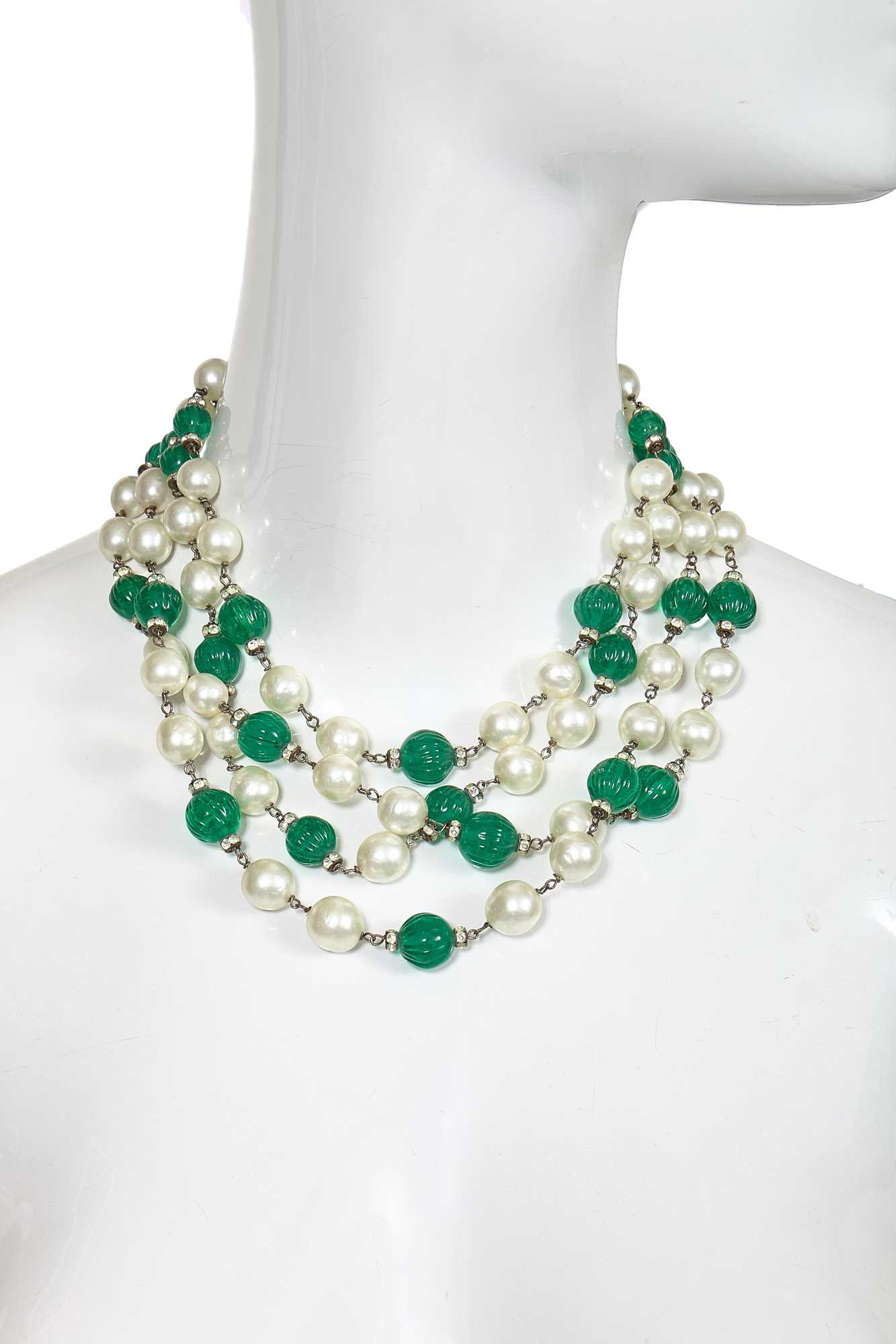 Lot 54 - A Gabrielle Chanel haute couture by Gripoix necklace, 1950s