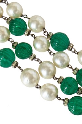 Lot 54 - A Gabrielle Chanel haute couture by Gripoix necklace, 1950s