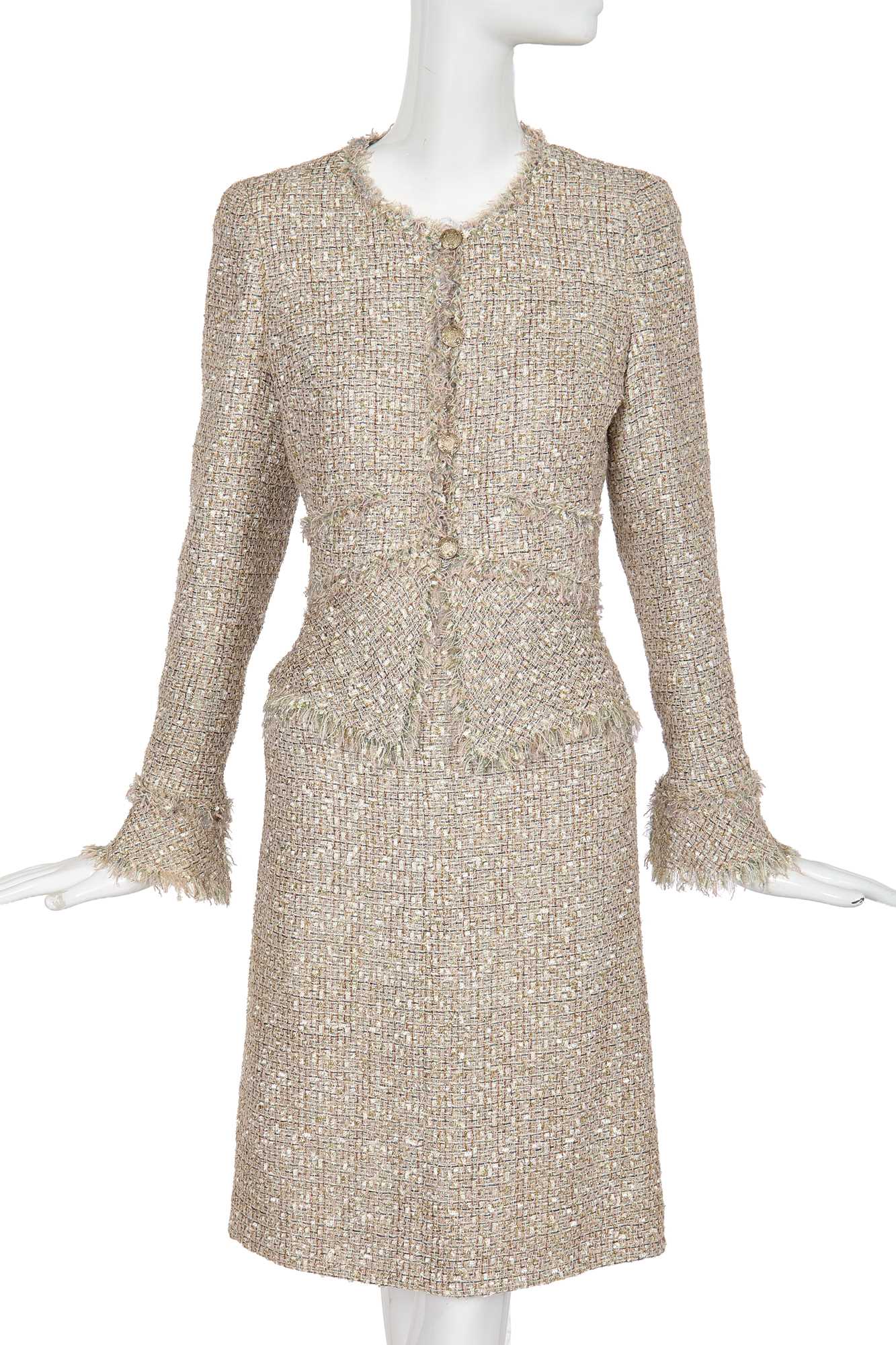Lot 16 - A Chanel by Karl Lagerfeld fantasy-tweed suit, Spring Summer 2005