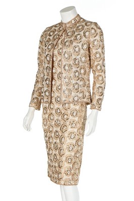Lot 254 - A Chanel couture evening ensemble, 1972,...