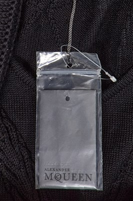 Lot 143 - A rare Alexander McQueen black knitted wool dress, 'The Horn of Plenty' collection, Autumn-Winter 2009-10